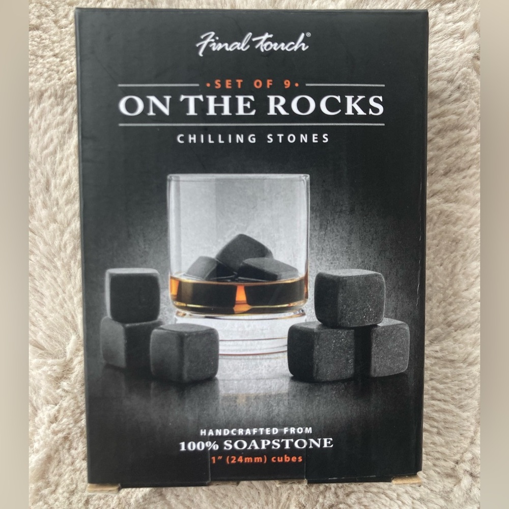 Final Touch Gray Soapstone Chilling Stones Set